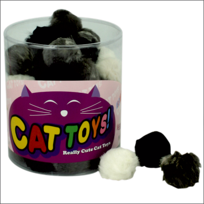 PLATZ Original CatToys ベビーファーボール (1ボックス60個入り)
