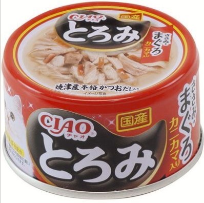 CIAO とろみ ささみ・まぐろ カニカマ入り 80g