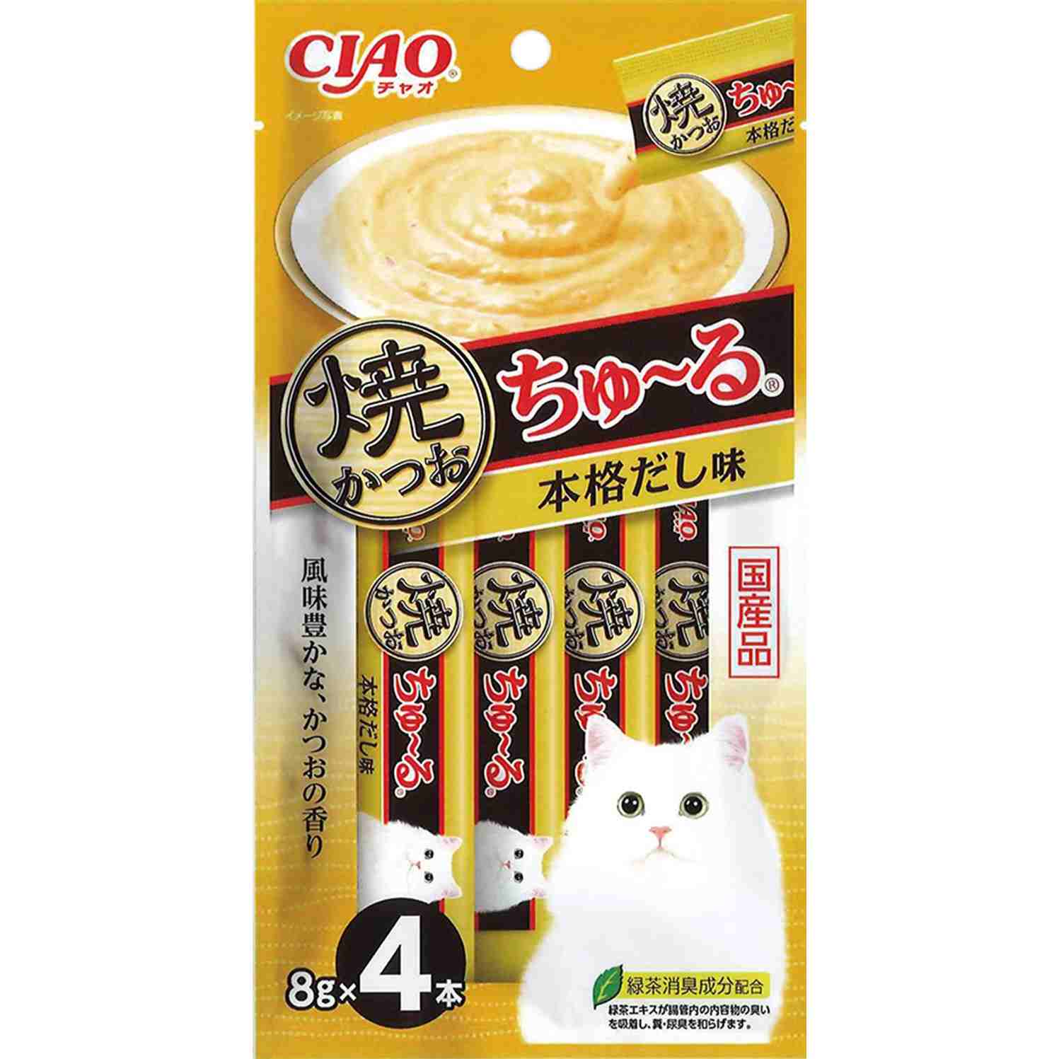 焼かつおちゅーる CIAO　焼かつおちゅーる　本格だし味 8g×4P