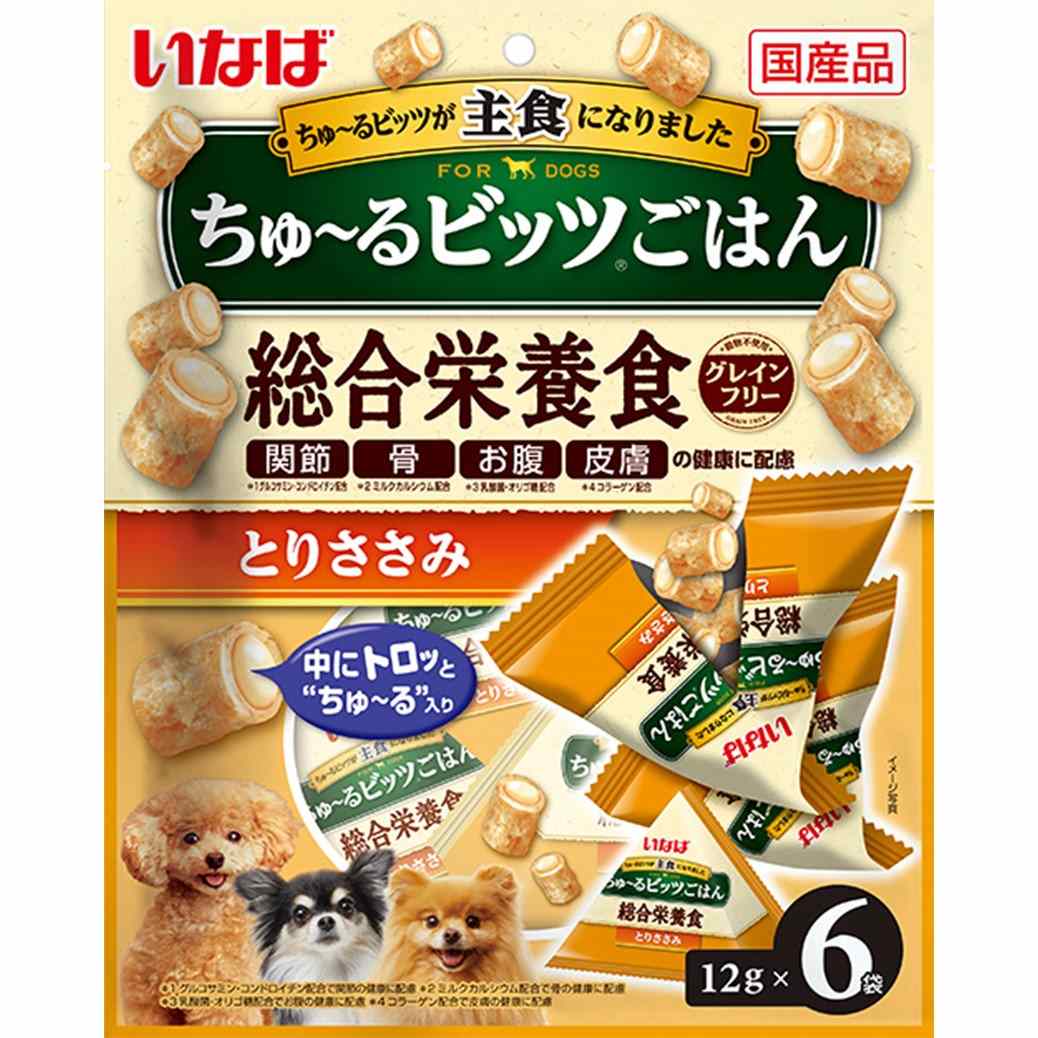 ちゅ～るビッツごはん とりささみ 12g×6袋