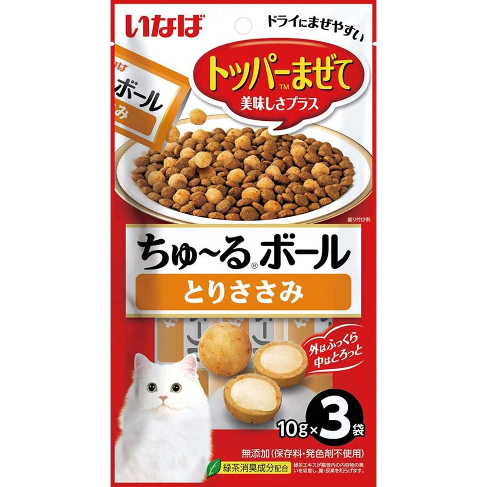 ちゅ～るボール とりささみ 10g×3袋