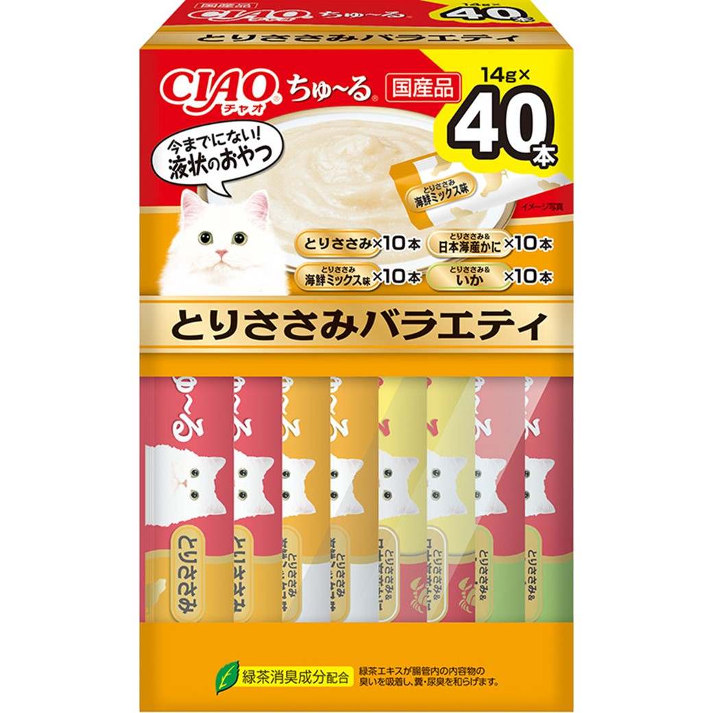 ＣＩＡＯちゅーる　とりささみバラエティ １４ｇ×４０Ｐ