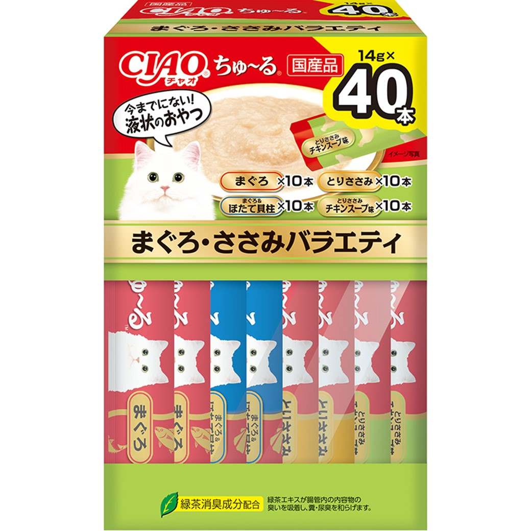 ＣＩＡＯちゅーる　まぐろ・ささみバラエティ １４ｇ×４０Ｐ