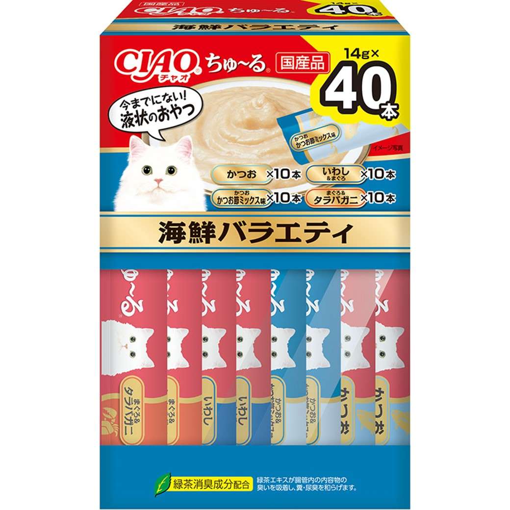 ＣＩＡＯちゅーる　海鮮バラエティ １４ｇ×４０Ｐ
