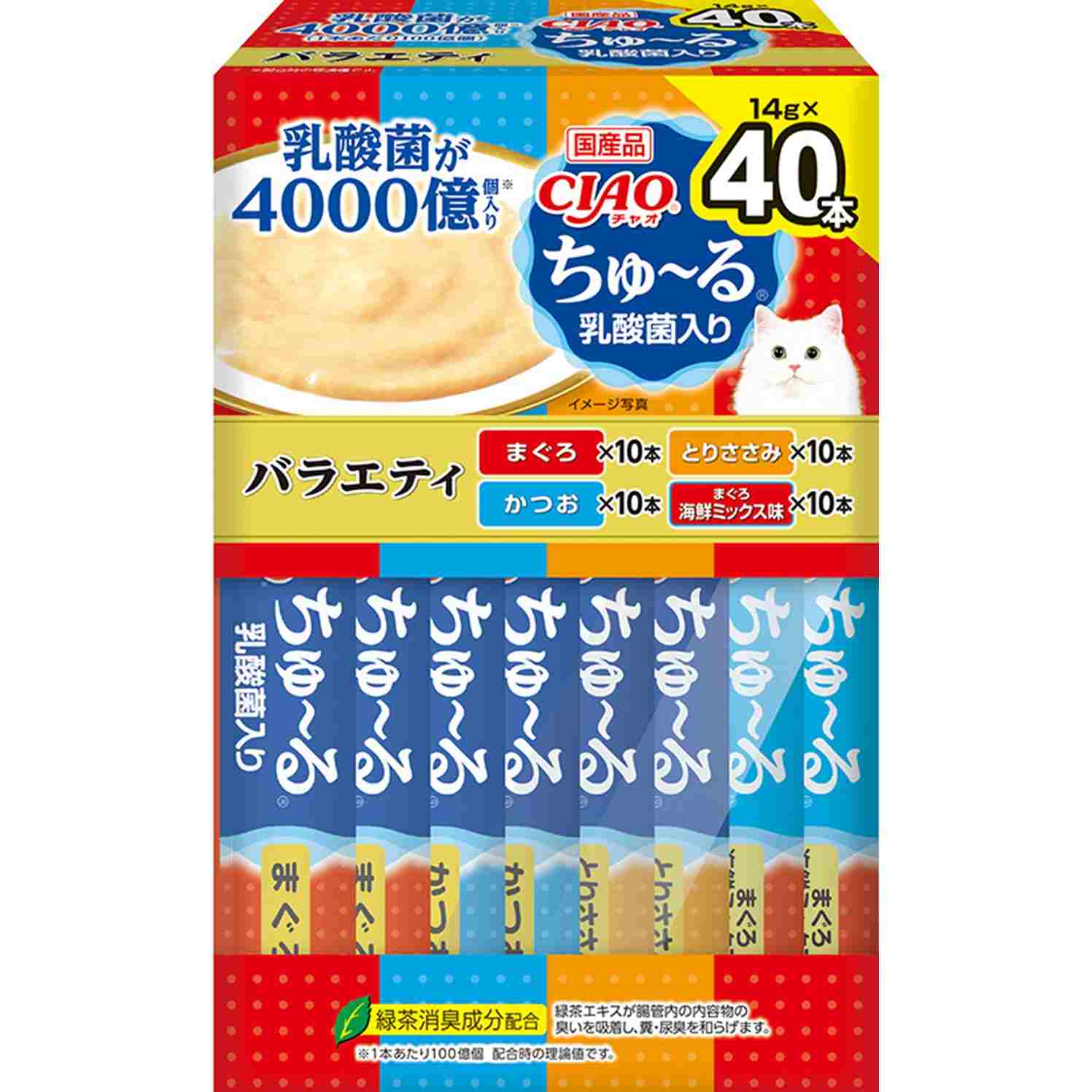 CIAOちゅーる　乳酸菌入りバラエティ 14g×40P