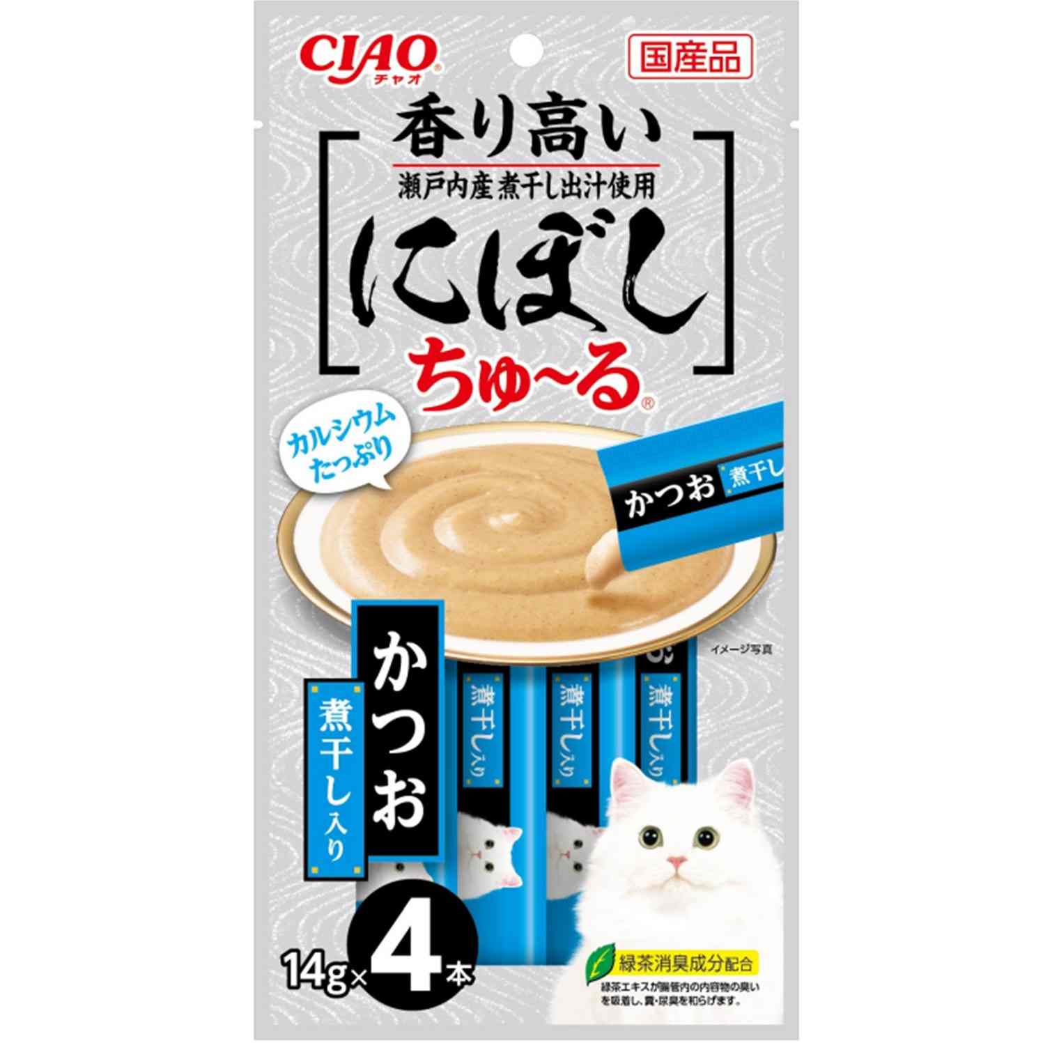 CIAO　にぼしちゅーる　かつお　煮干入り 14g×4P
