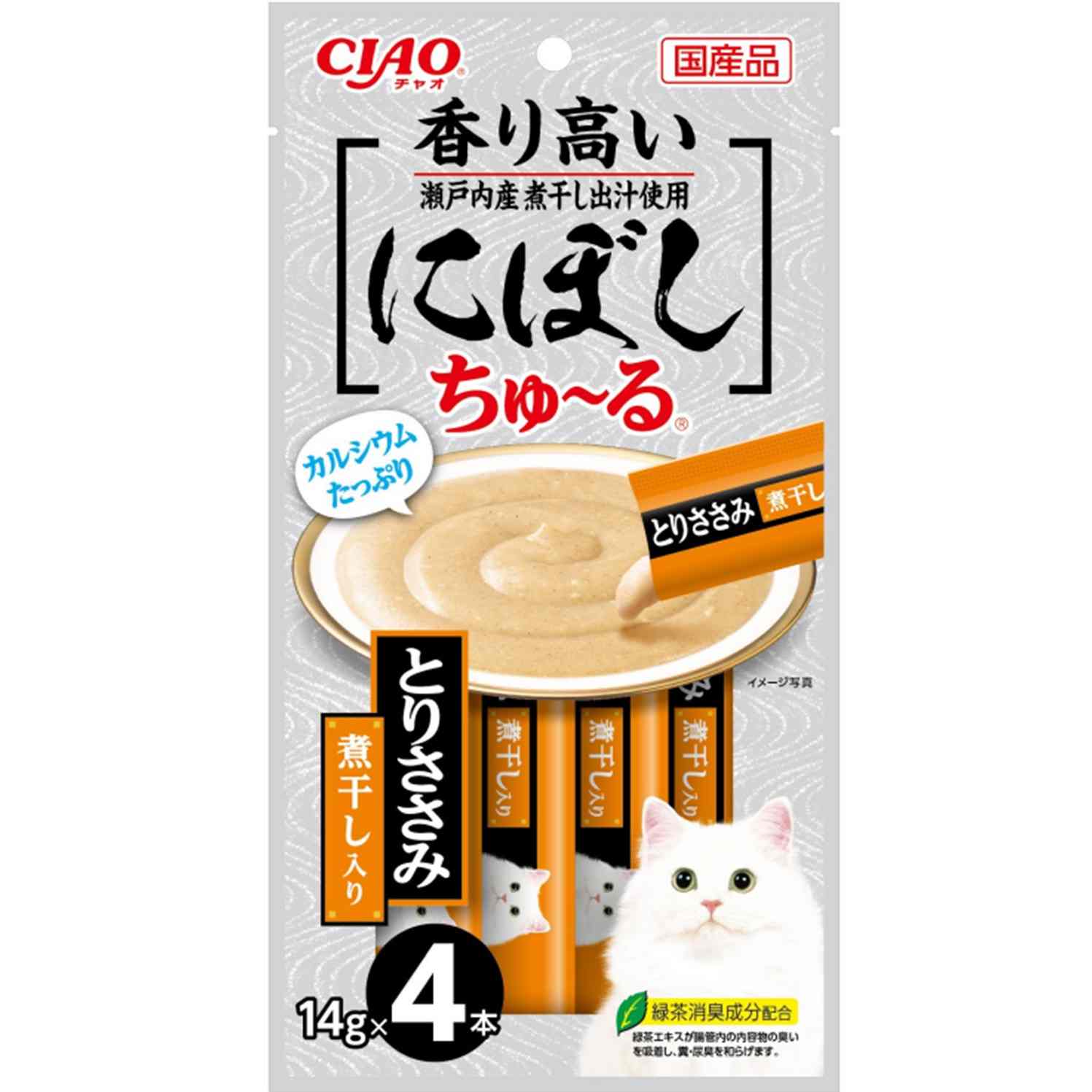 CIAO　にぼしちゅーる　とりささみ　煮干入り 14g×4P