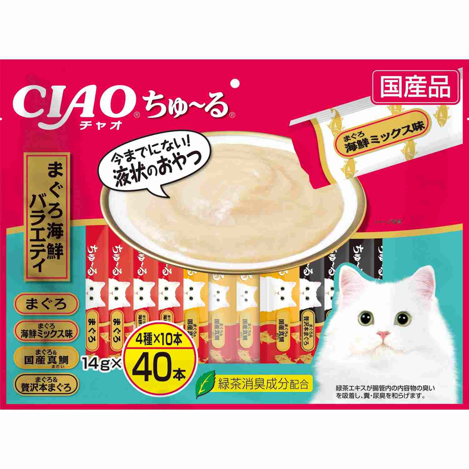 CIAO ちゅ～る まぐろ海鮮バラエティ 14g×40本
