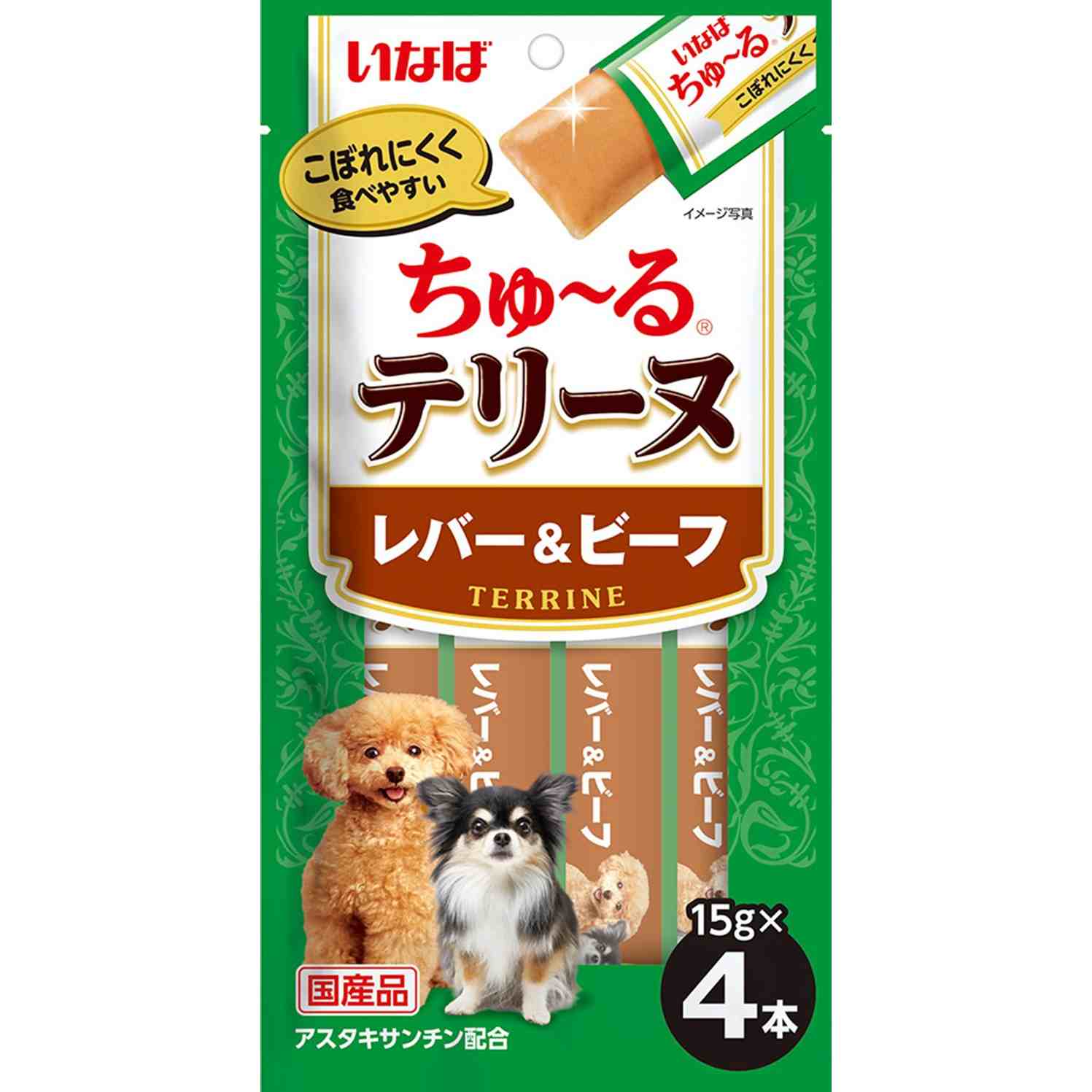 ちゅーるテリーヌ　レバー＆ビーフ 15g×4P