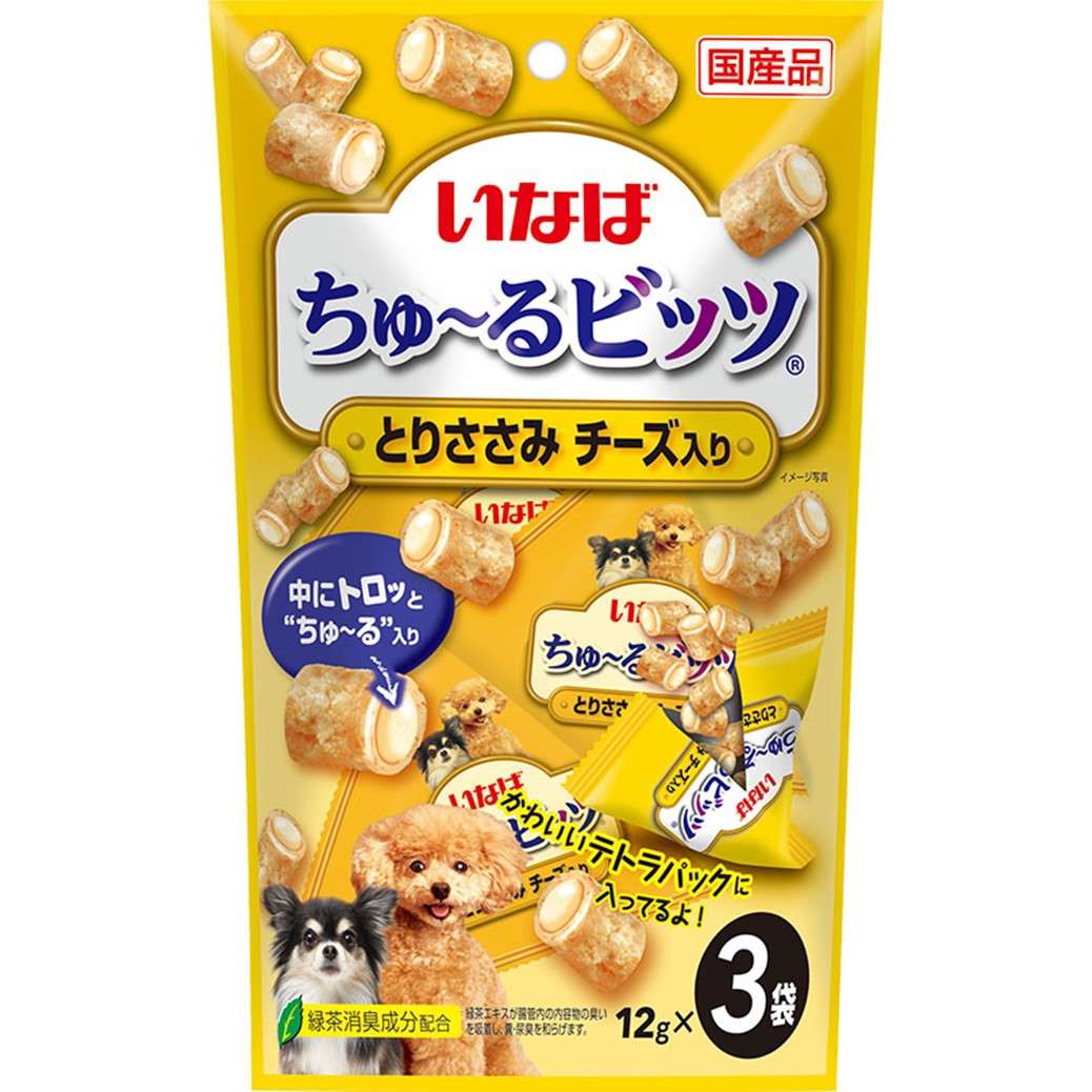 ちゅ～るビッツ とりささみ　チーズ入り 12g×3袋