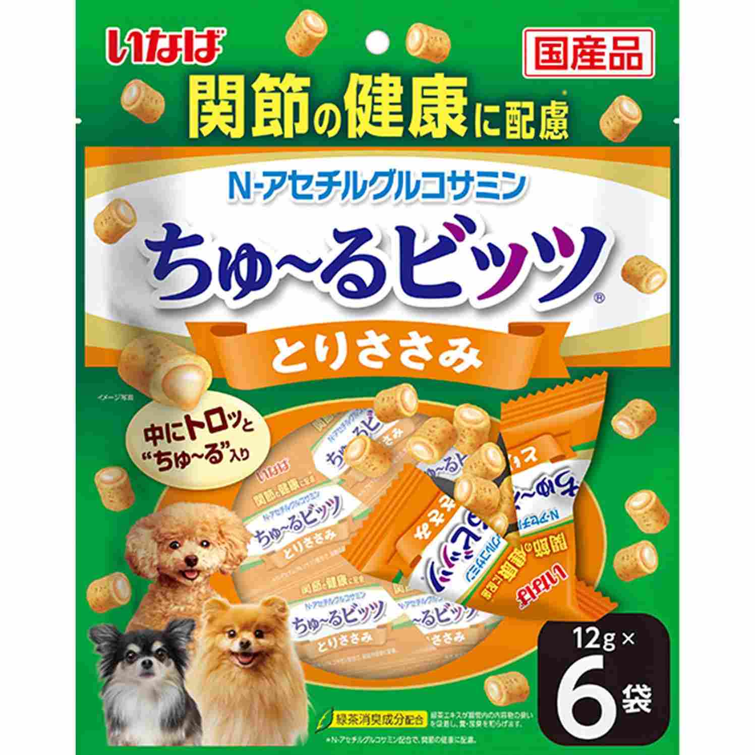 ちゅーるビッツ　関節の健康に配慮　とりささみ 12g×6P