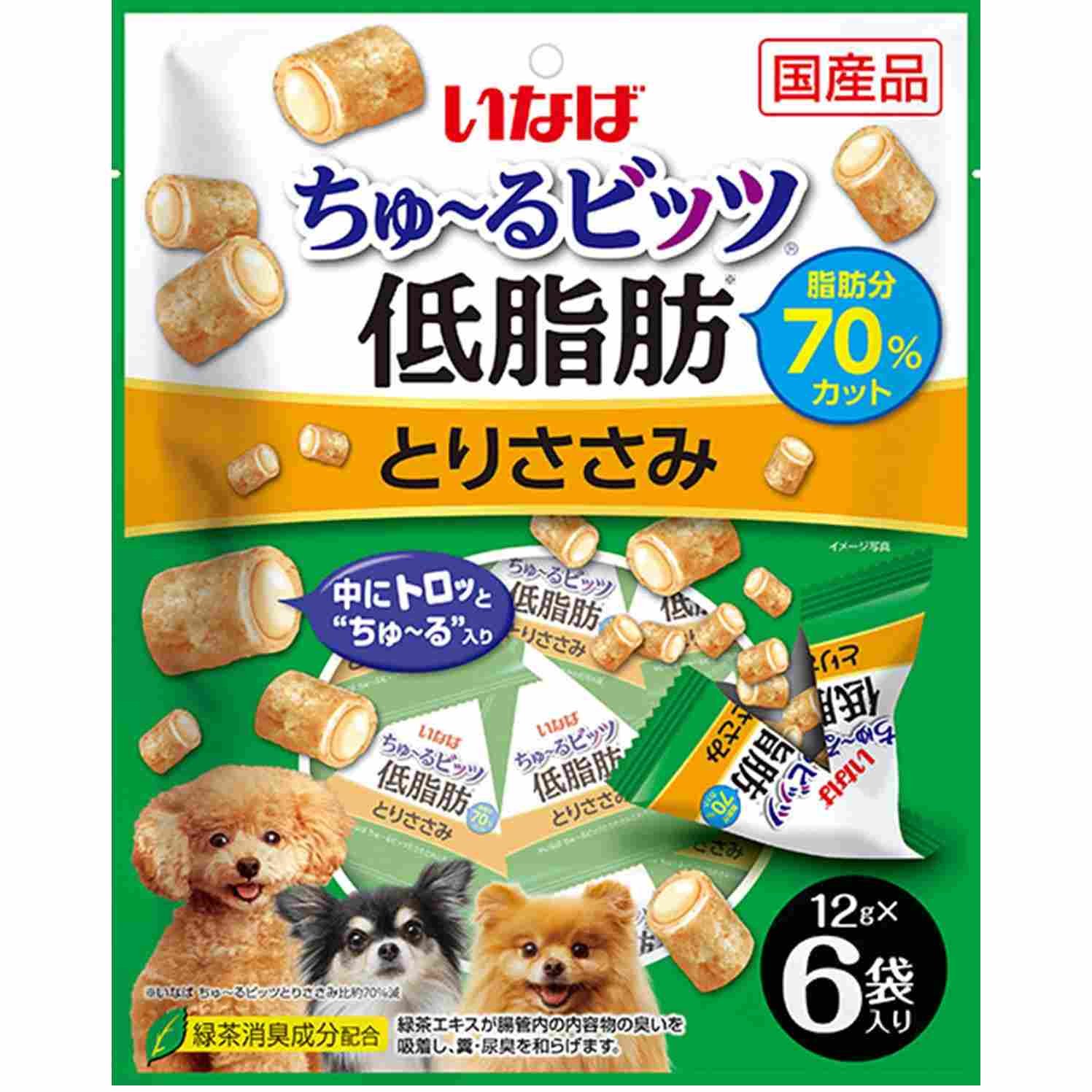 ちゅーるビッツ　低脂肪　とりささみ 12g×6P