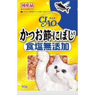 CIAO かつお節 にぼし入り 塩無添加 50g