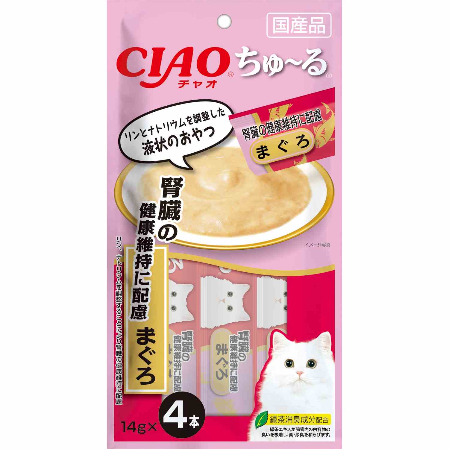 CIAO ちゅ～る 腎臓の健康維持に配慮 まぐろ 14g×4本