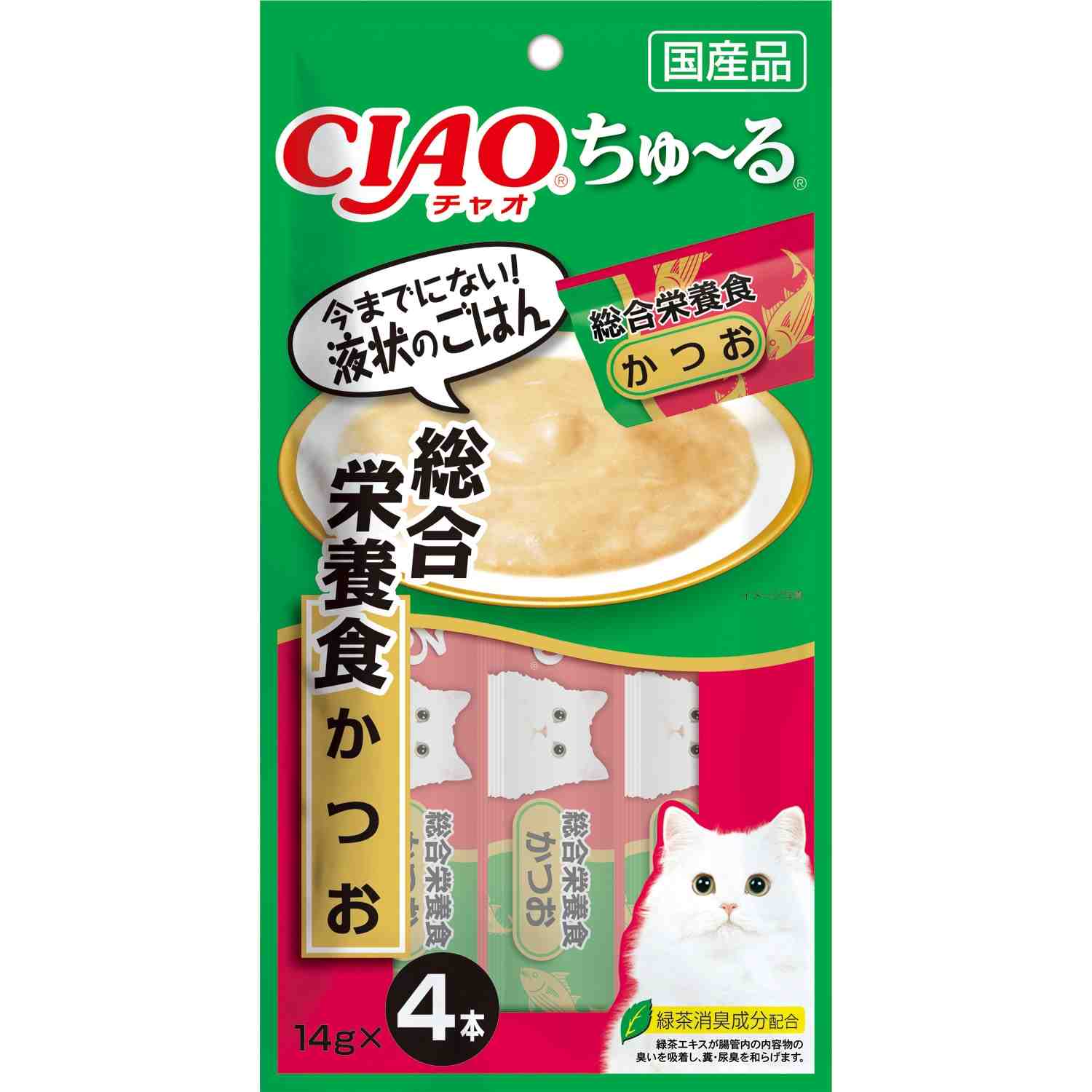 CIAO ちゅ～る 総合栄養食 かつお 14g×4本