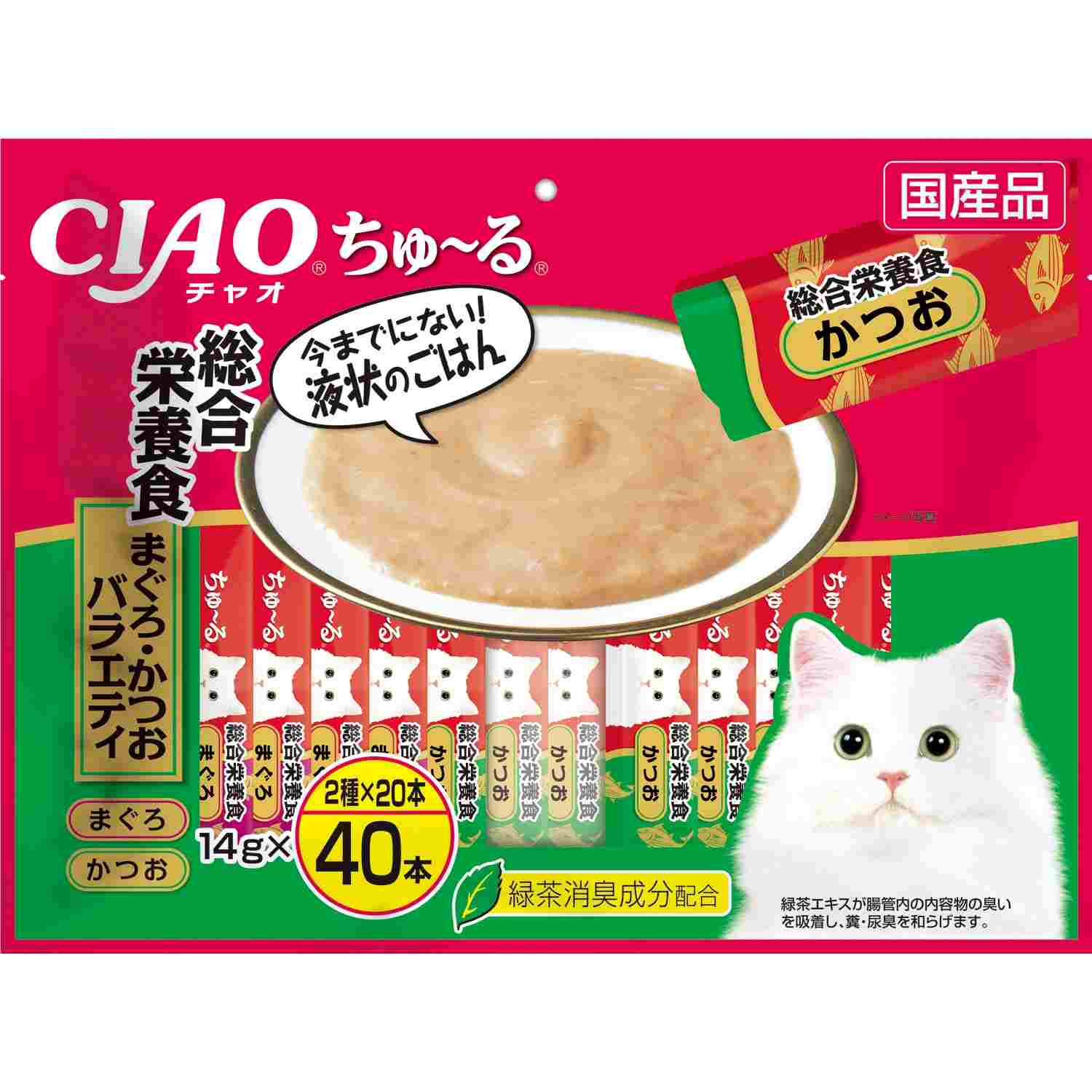 CIAO ちゅ～る 総合栄養食 まぐろ・かつおバラエティ 14g×40本