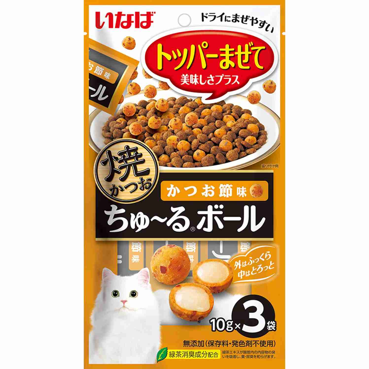 いなば 焼かつおちゅーるボール　かつお節味 10g×3P