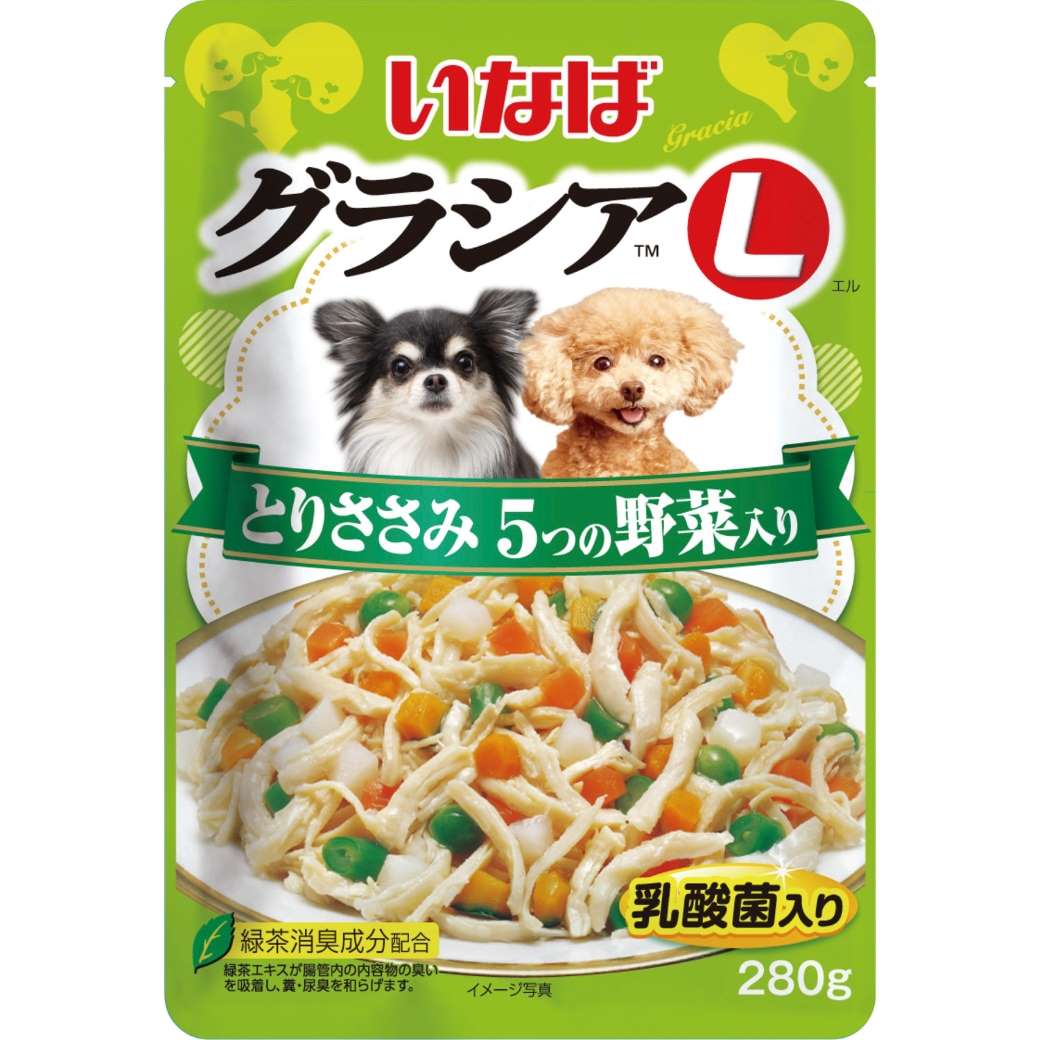 グラシアL とりささみ　5つの野菜入り 280g