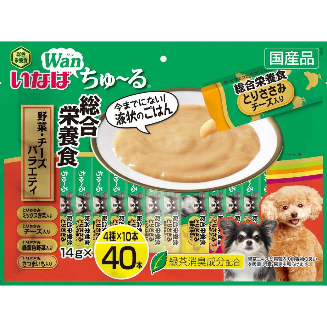 いなば ちゅ～る 総合栄養食　野菜・チーズバラエティ 14g×40本
