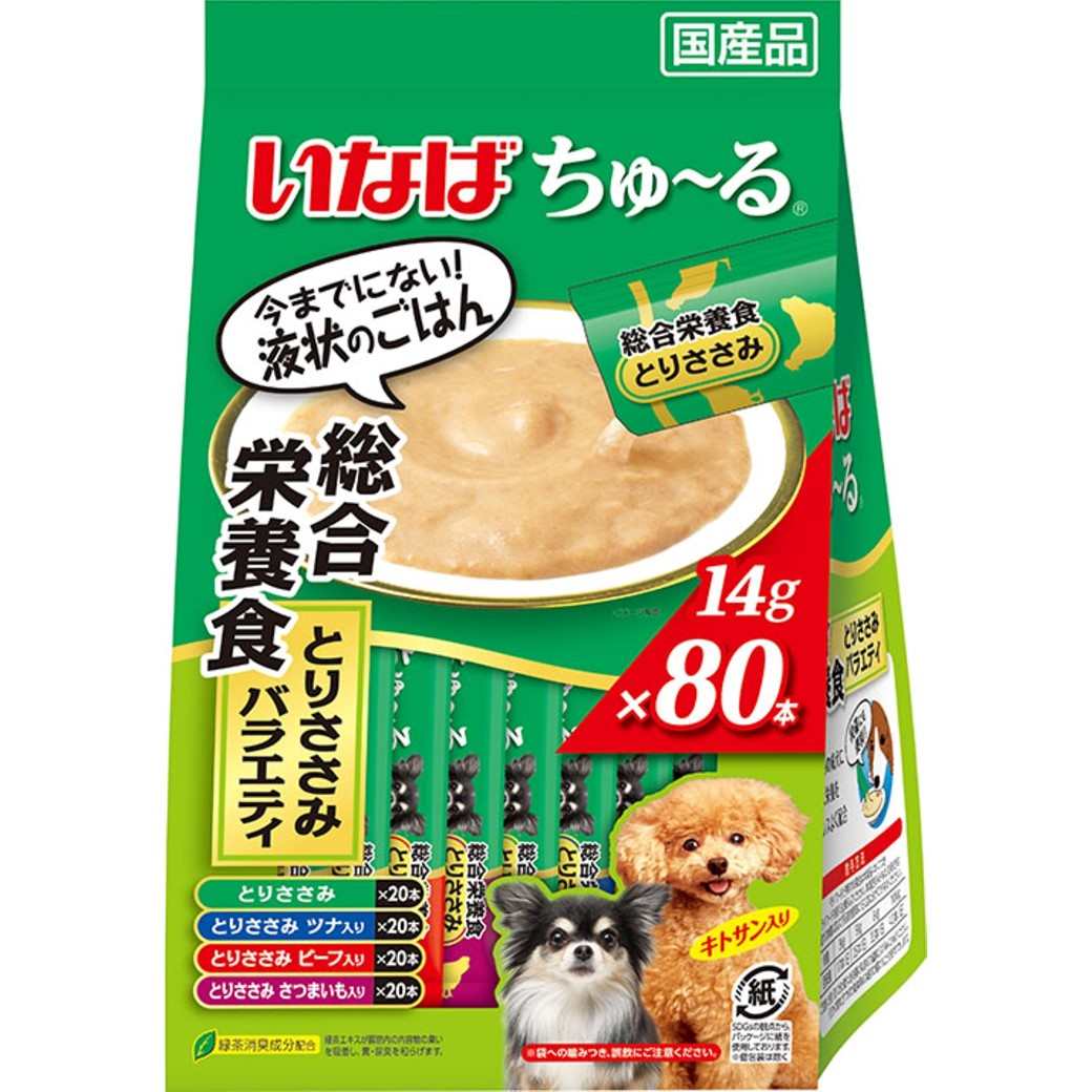 いなば ちゅ～る とりささみバラエティ 14g×80本