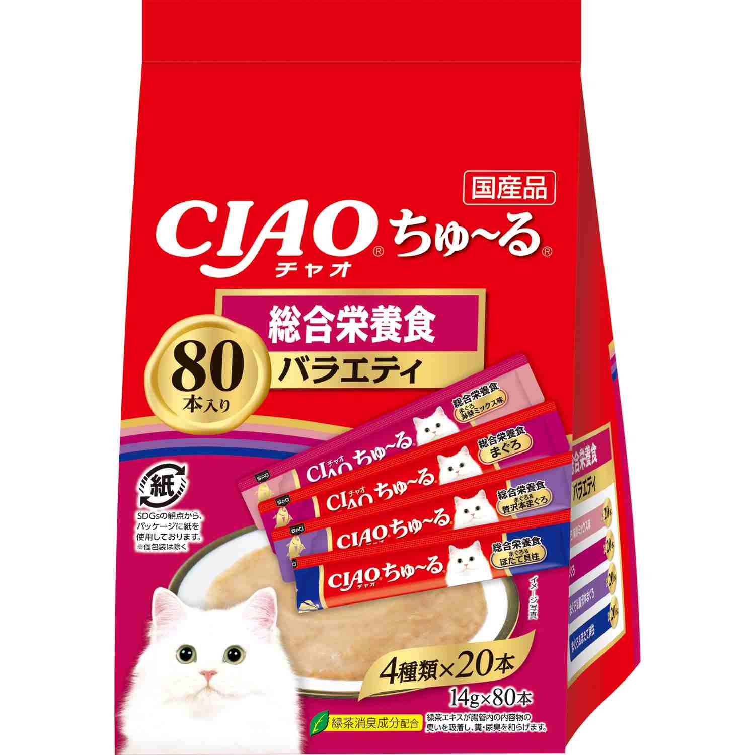 CIAO ちゅ～る 1歳までの子ねこ用 バラエティ 14g×80本