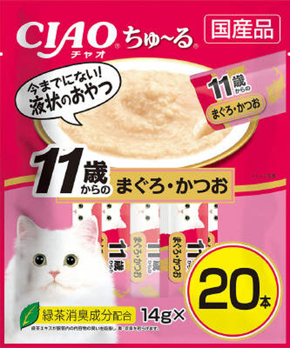 CIAO ちゅーる 11歳からの鮪鰹 14g×20本