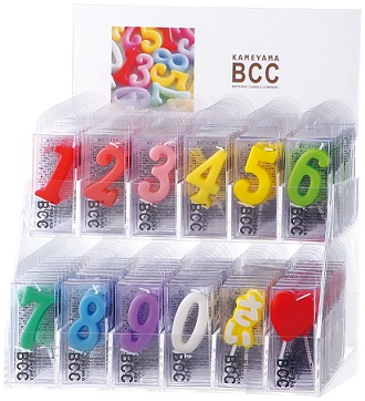 ナンバーキャンドル ディスプレイ 2セット Mサイズ