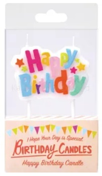 バースデーケーキ キャンドル パステル