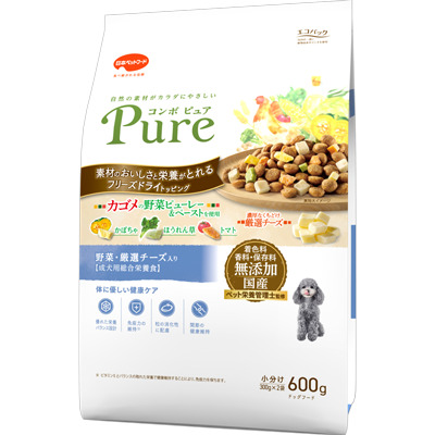 コンボ ピュア ドッグ 野菜・厳選チーズ入り 600g