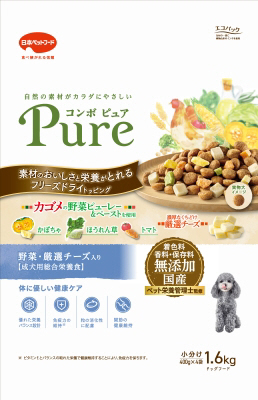 コンボ ピュア ドッグ 野菜・厳選チーズ入り 1.6kg