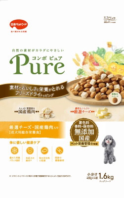 コンボ ピュア ドッグ 厳選チーズ・国産鶏肉入り 1.6kg