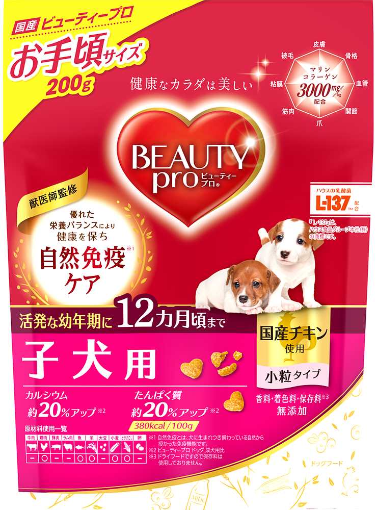 ビューティープロ　ドッグ　子犬用　12ヵ月頃まで 200g