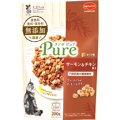Pure ドライキャットフード 200g 各種 計32個 Pure ドライキャットフード 200g 各種 計32個