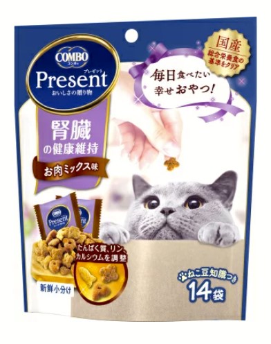 コンボ プレゼント キャット おやつ 腎臓の健康維持 お肉ミックス味 42g