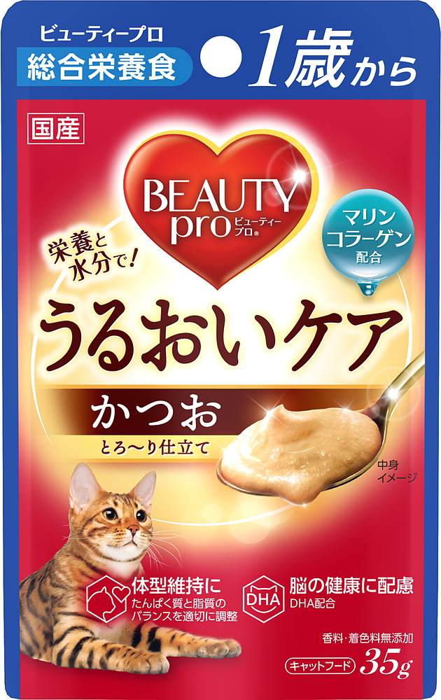 ビューティープロキャットパウチ1歳からかつお35g