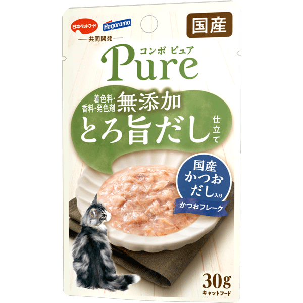 コンボ ピュア キャット パウチ かつお・国産かつおだし入り30g