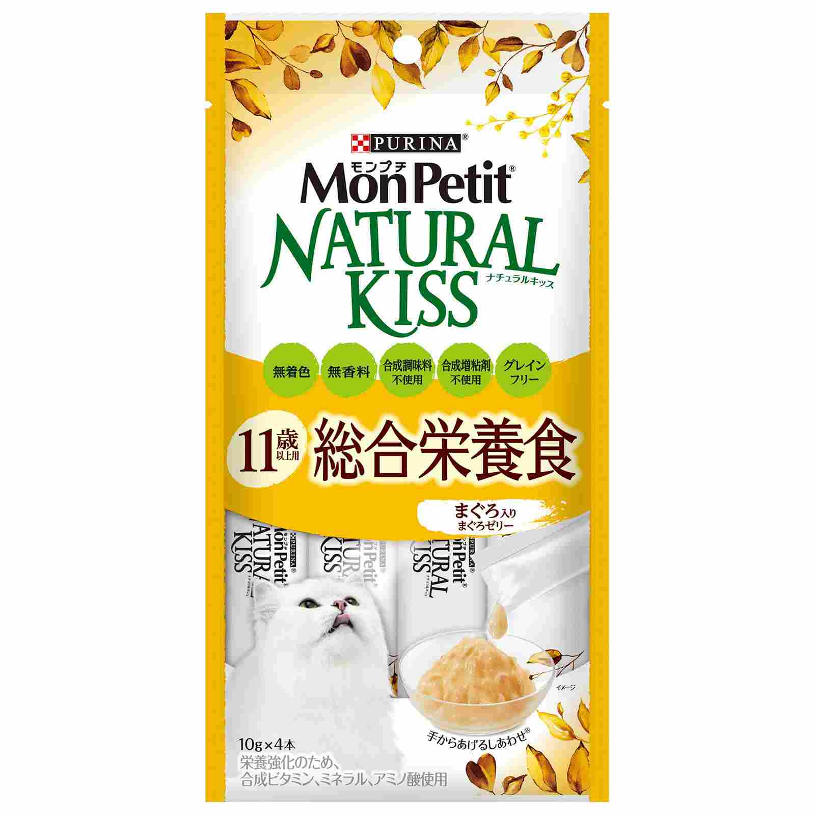 モンプチ　ナチュラルキッス　11歳以上用総合栄養食　まぐろ入りまぐろゼリー　40g
