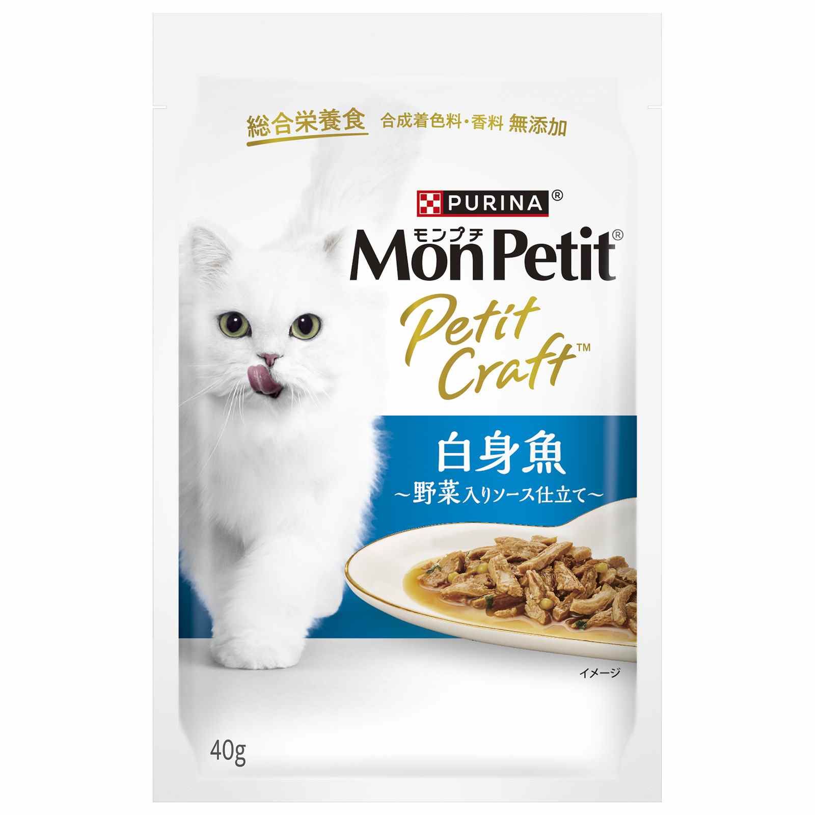 モンプチ　プチクラフト　白身魚　野菜入りソース仕立て　40g