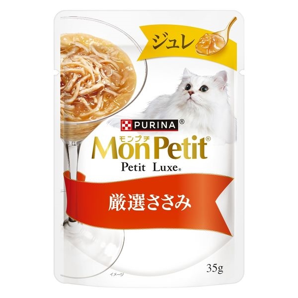 モンプチ　プチリュクスパウチ　ジュレ　厳選ささみ 35g