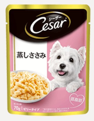 シーザー 蒸しささみ 成犬用 ゼリータイプ ささみ 70g