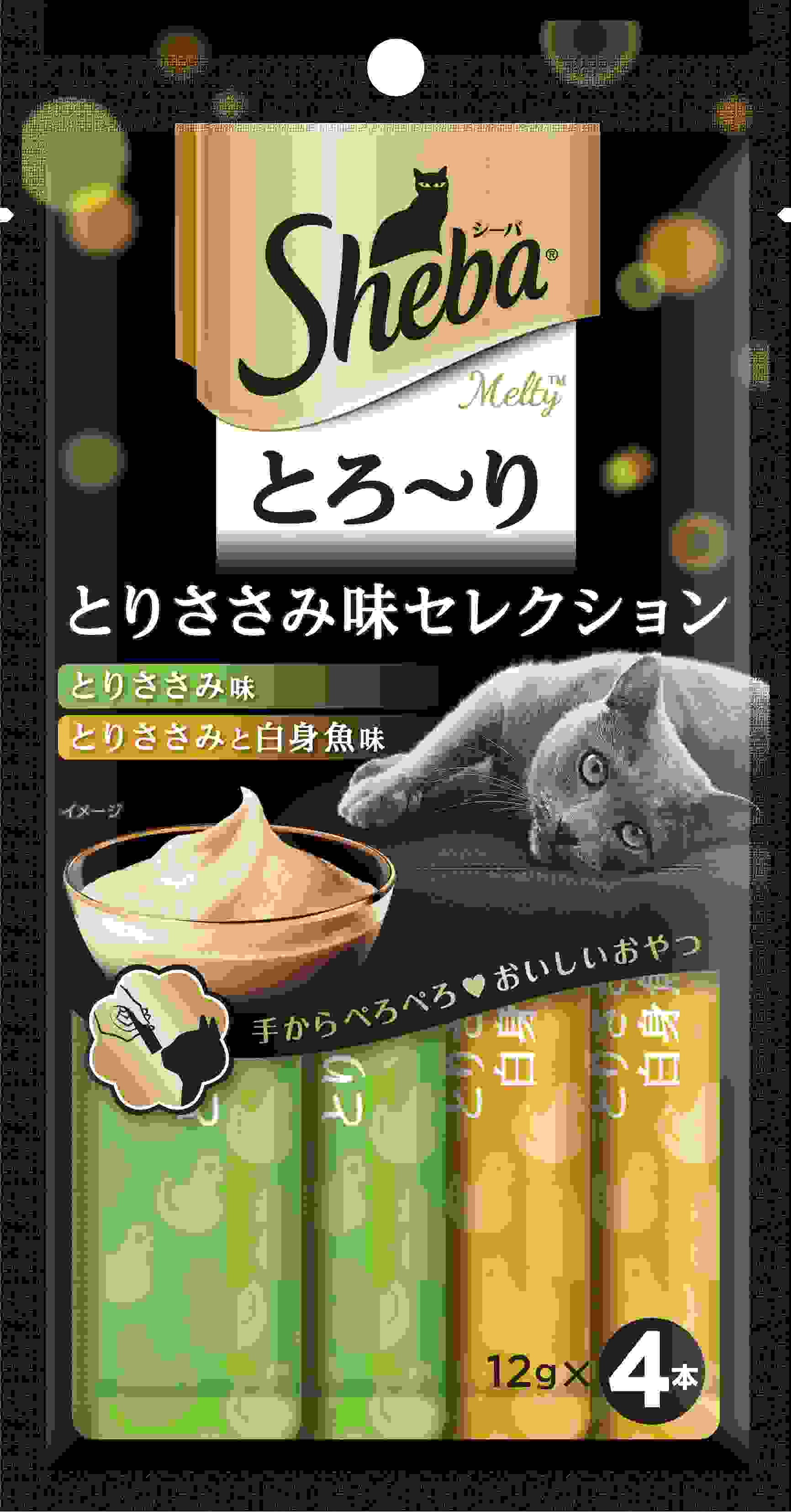 シーバとろ～りメルティ とりささみ味セレクション 12g×4本