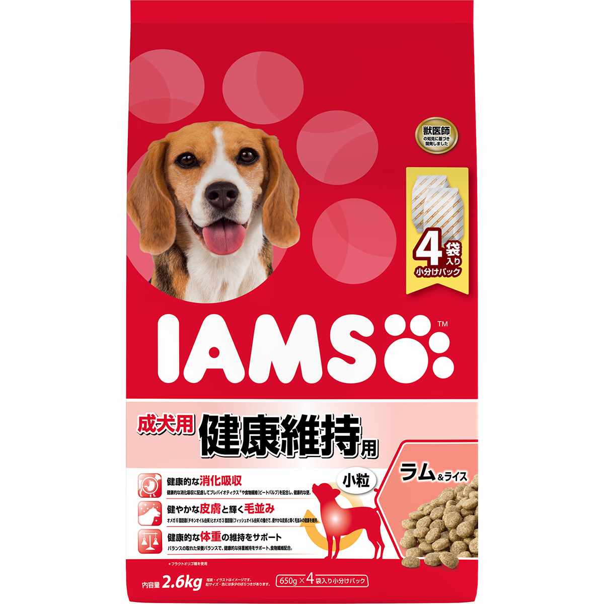 アイムス 成犬用　健康維持用　ラム＆ライス　小粒 2.6kg
