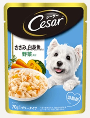 シーザー ささみ&白身魚入り 野菜入り 70g