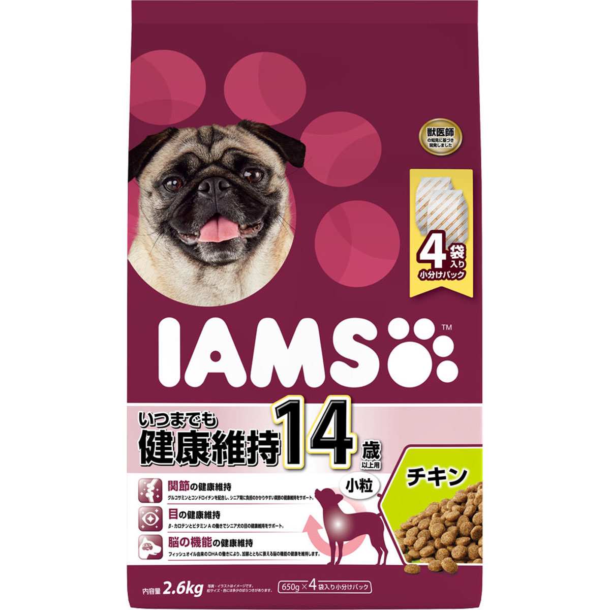 アイムス 14歳以上用　いつまでも健康維持　チキン　小粒 2.6kg