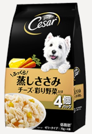 シーザー ふっくら蒸しささみ チーズ・彩り野菜入り 70g×4