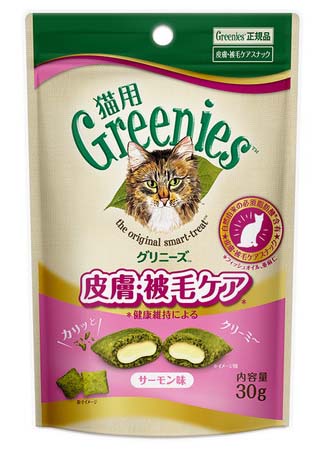 グリニーズ 猫用 皮膚被毛ケア サーモン味 30g/90g（30g）