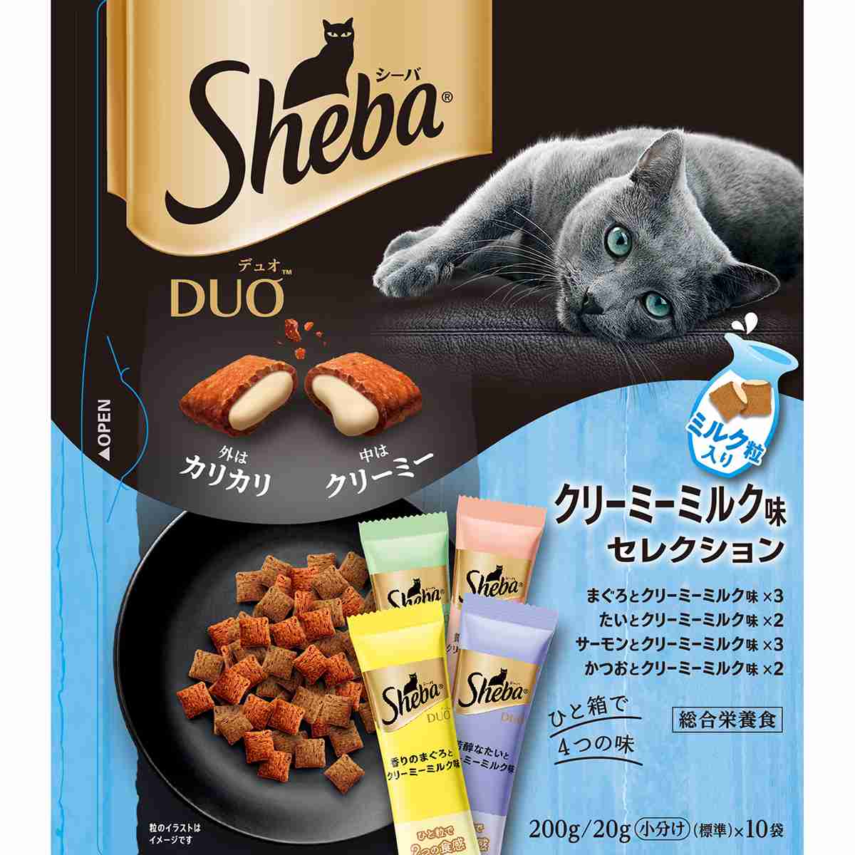 シーバデュオ クリーミーミルク味セレクション 200g