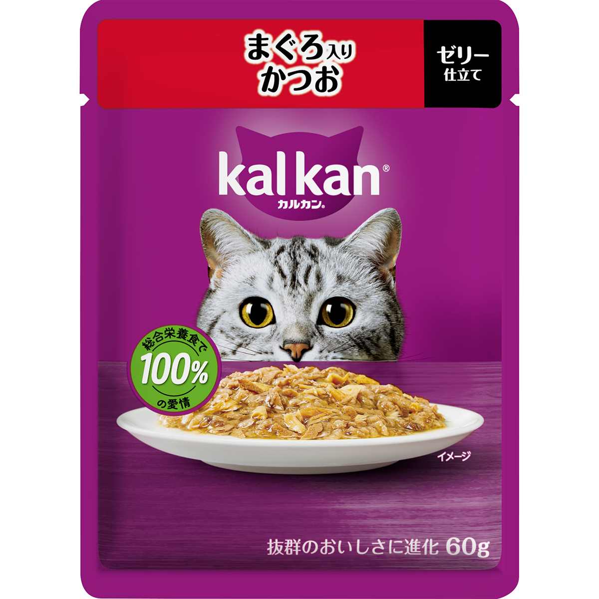 カルカンパウチ　まぐろ入りかつお 60g