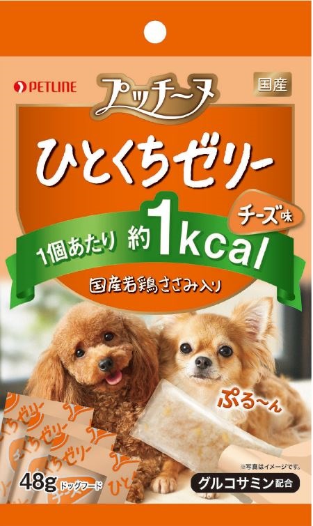 プッチーヌ ひとくちゼリー 国産若鶏ささみ入り チーズ味 48g