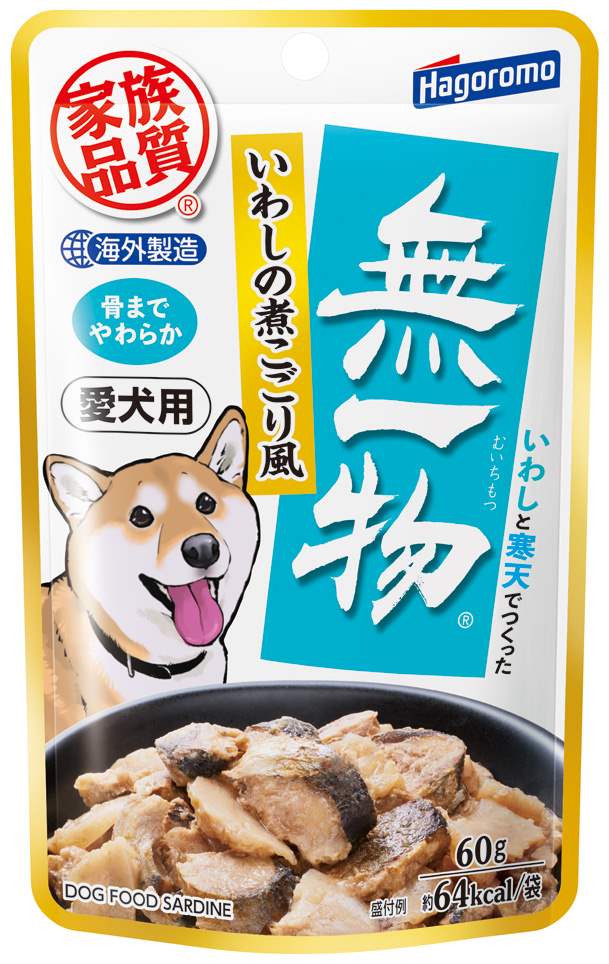 はごろもフーズ 愛犬用 無一物 パウチ いわしの煮こごり風 60g